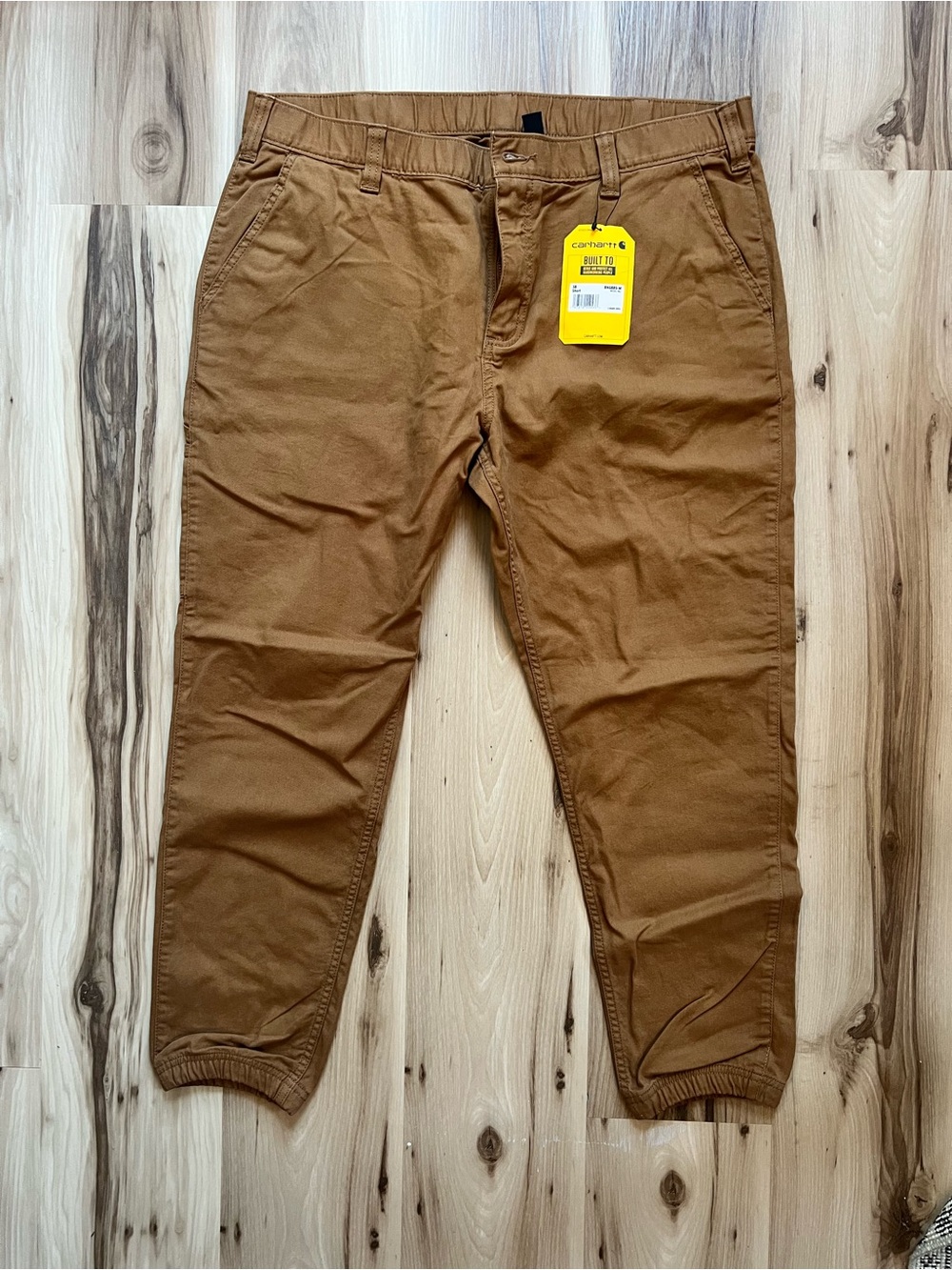 Carhartt Men's Tan Work Chino Jogger Pants